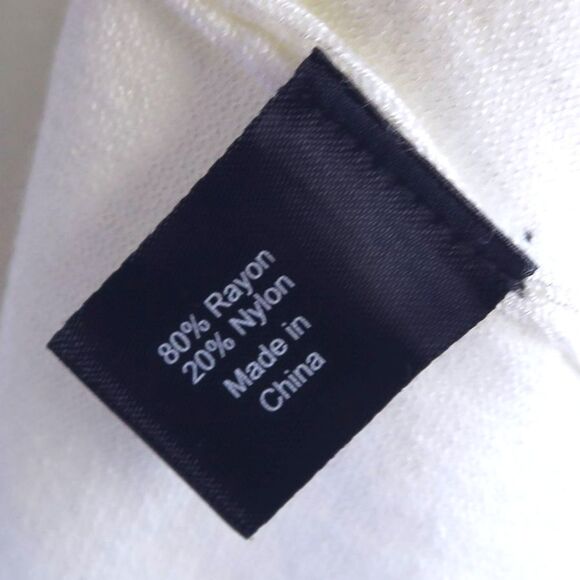 LANE BRYANT Ivory Open Front Cardigan Size 18/20 Cropped Ruffle Sleeve Romantic - Picture 9 of 10